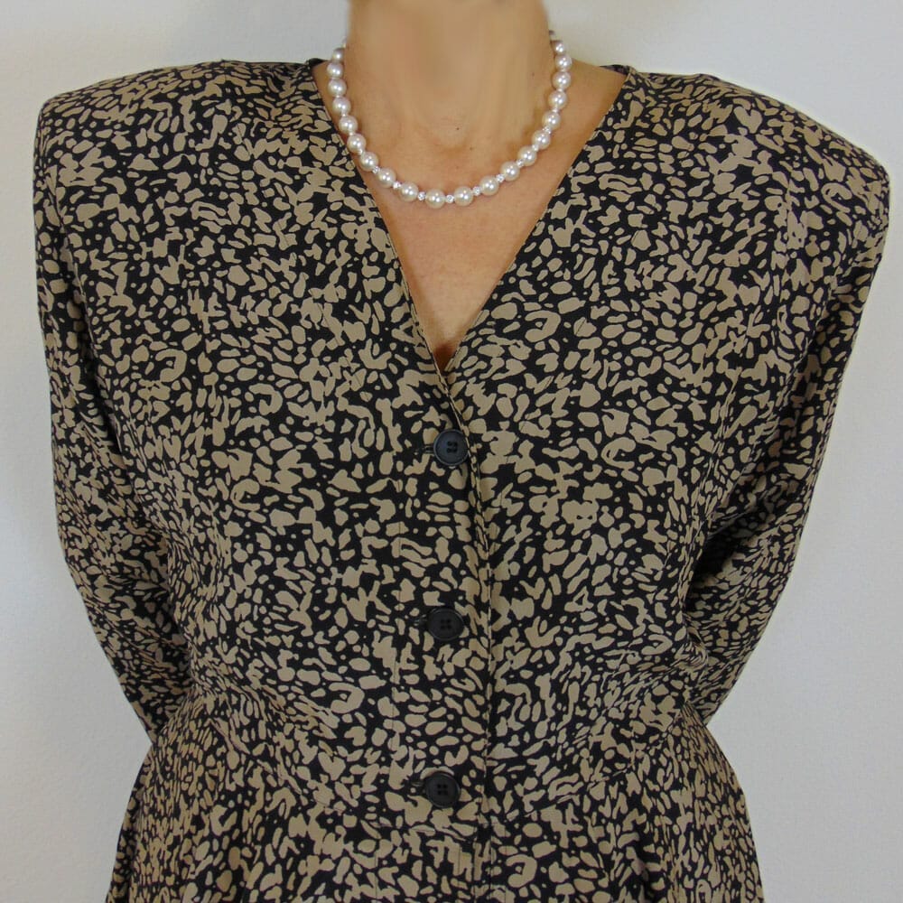 Abito seta vintage anni'80 - immagine 5