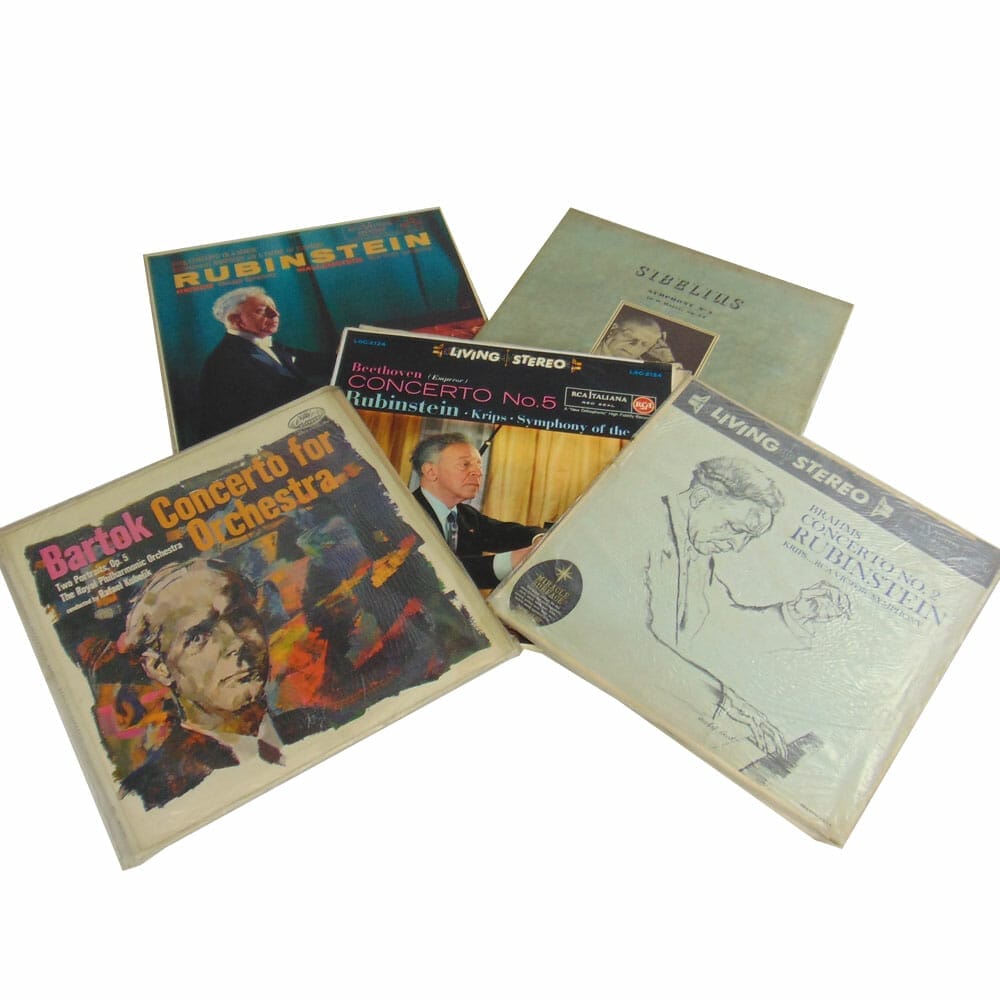 5 vinili musica classica Rubinstein