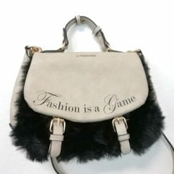 le pandorine borsa tracolla con pelo