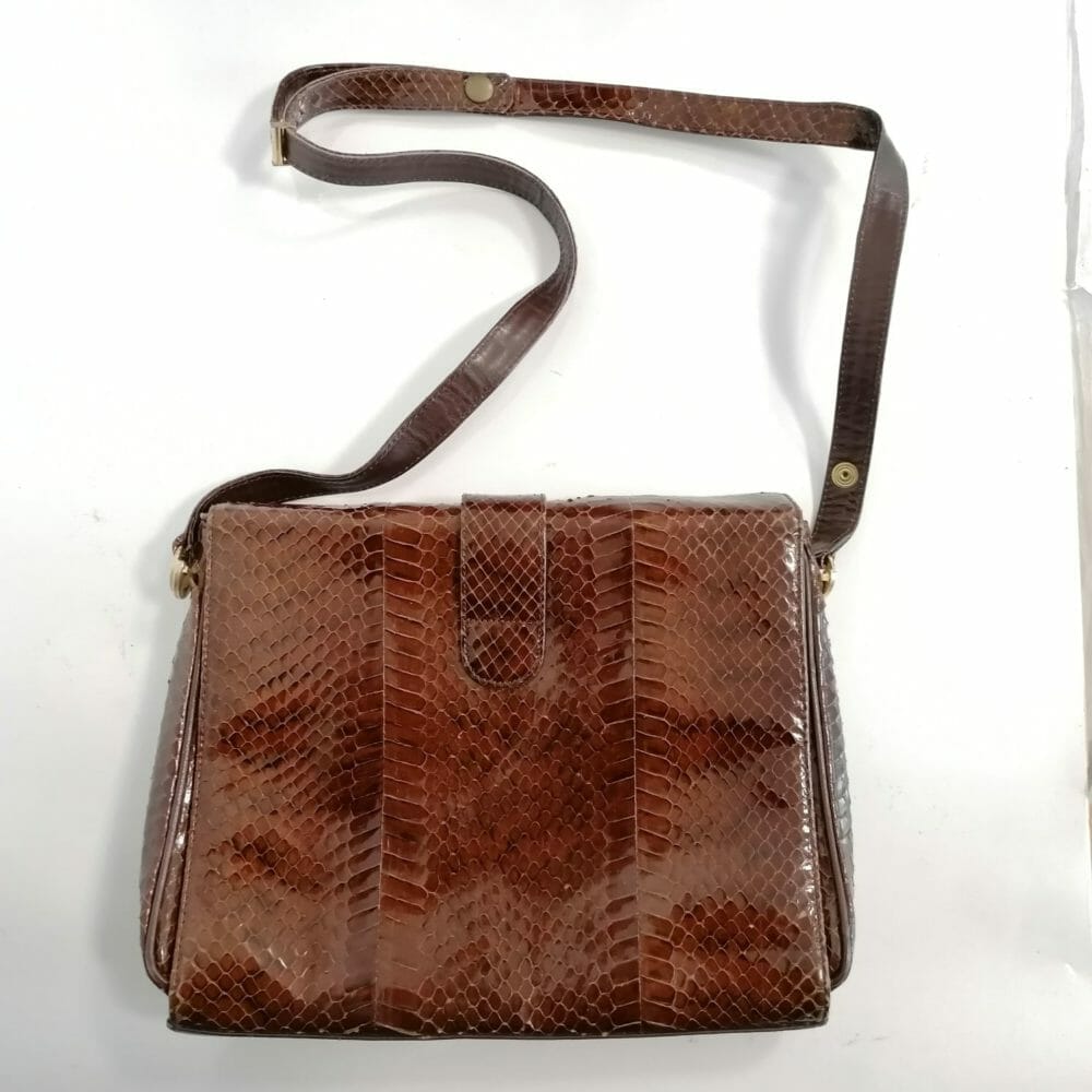 borsa vero serpente pitone vintage