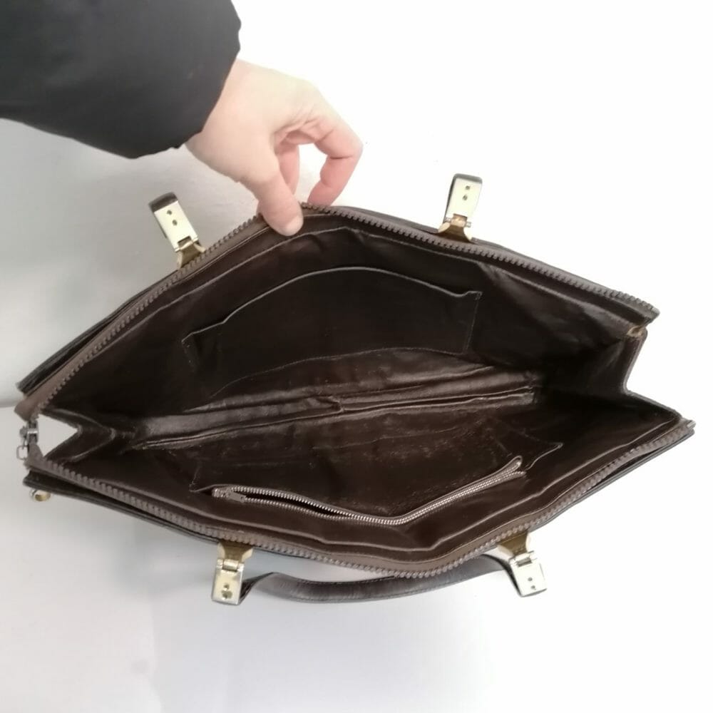 borsa coccodrillo vintage grandi dimensioni