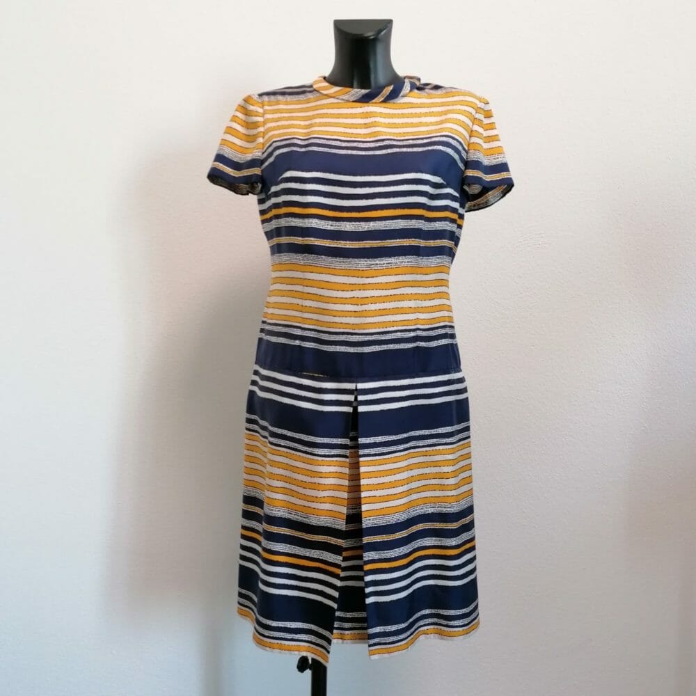abito vintage a righe anni 60