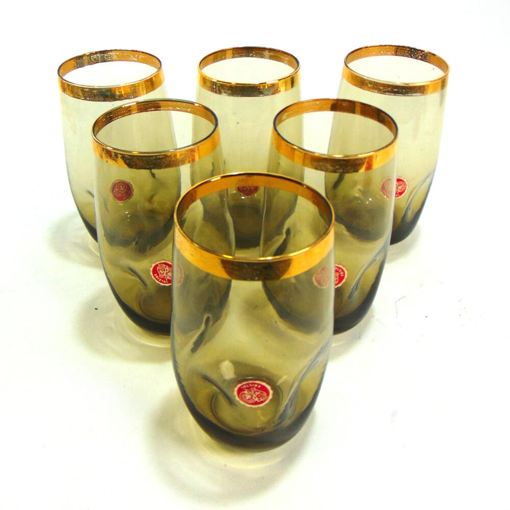 Servizio per acqua in cristallo brunito - immagine 2