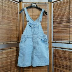 salopette pantaloncino jeans vintage