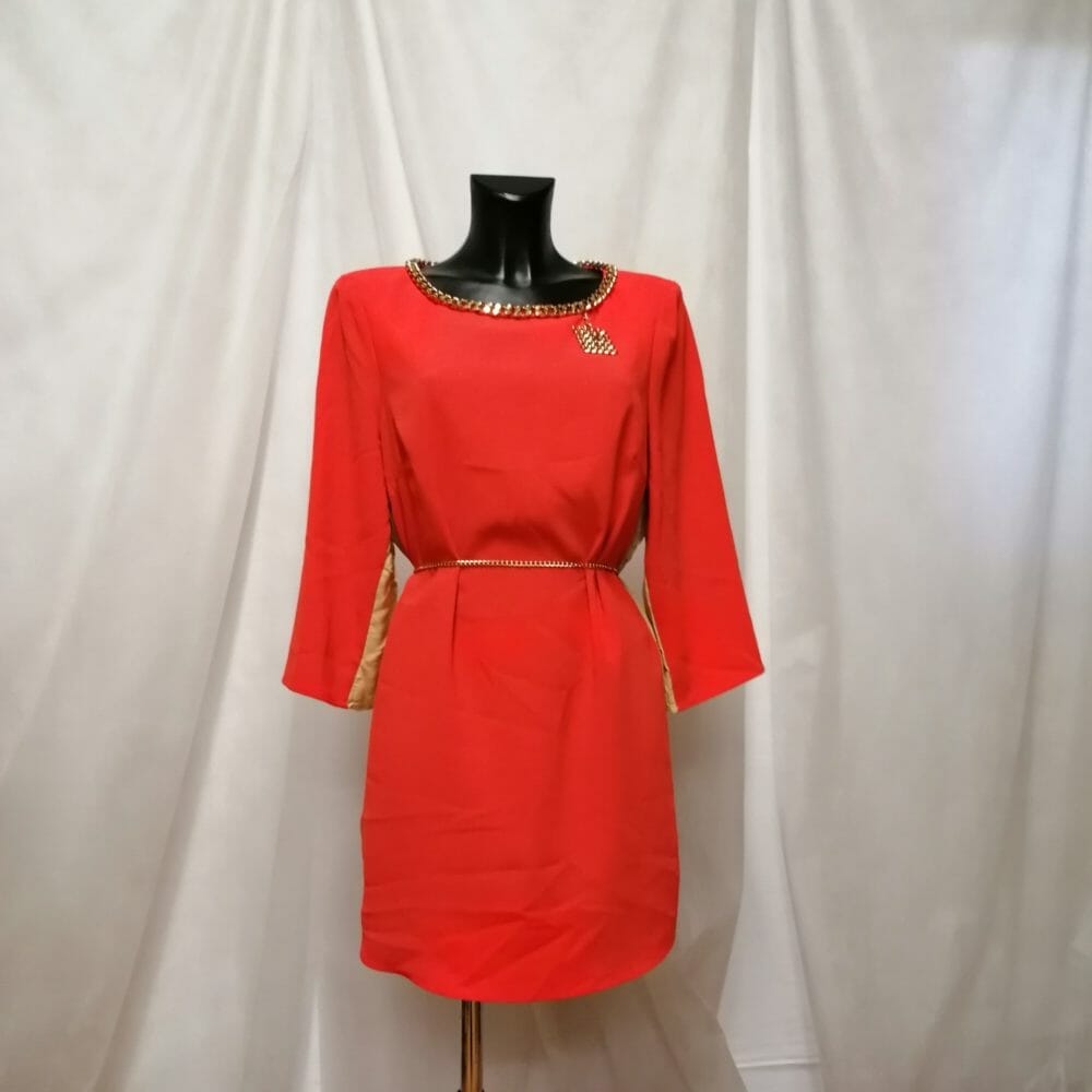 Elisabetta Franchi vestito arancione - immagine 2