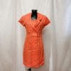 Vestito di lino arancione vintage