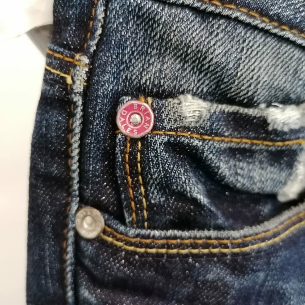 Brian Dales, jeans effetto glitter - immagine 3