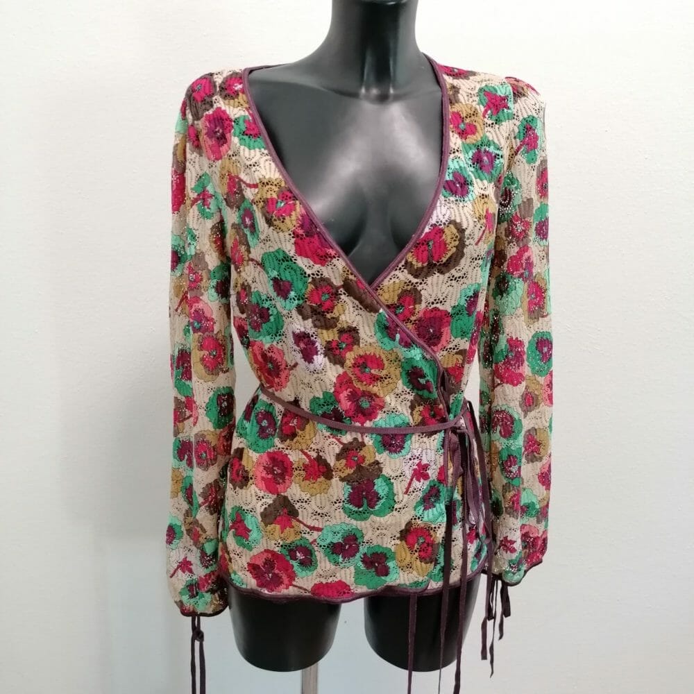 missoni scaldacuore traforato vintage