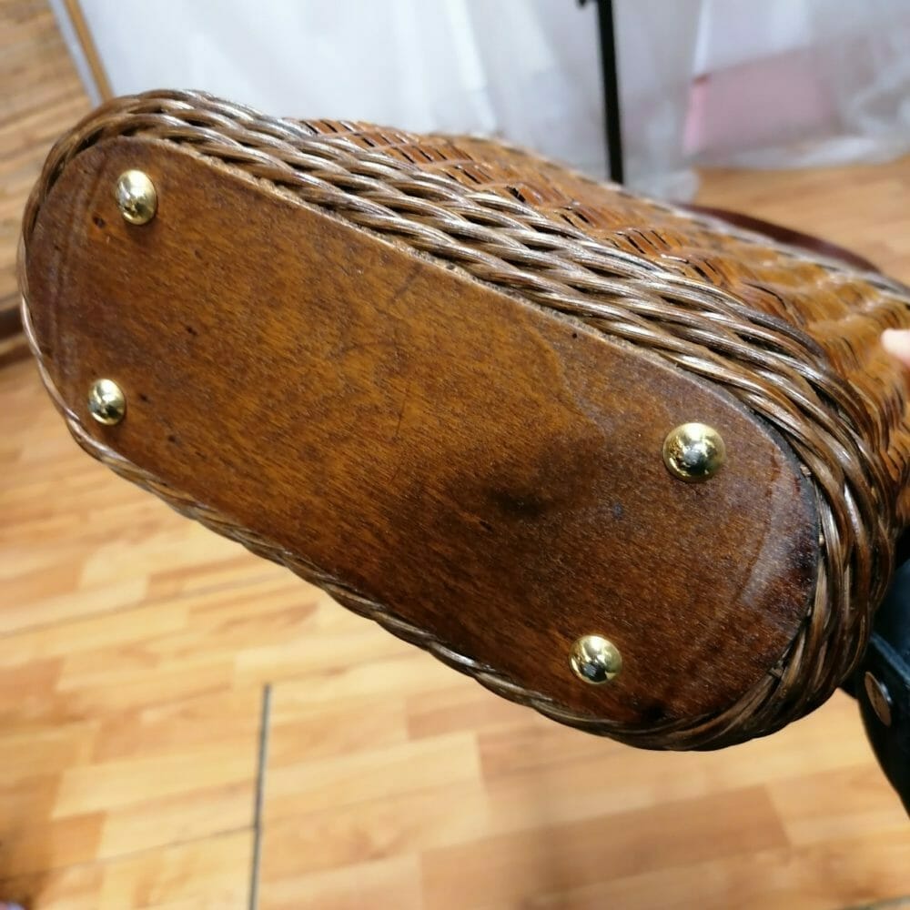 Borsa a secchiello in rattan come nuova - immagine 4