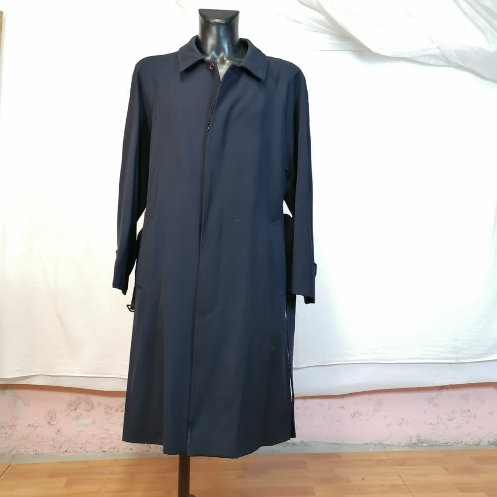 Cappotto / trench / soprabito vintage navy Pagliai - immagine 2
