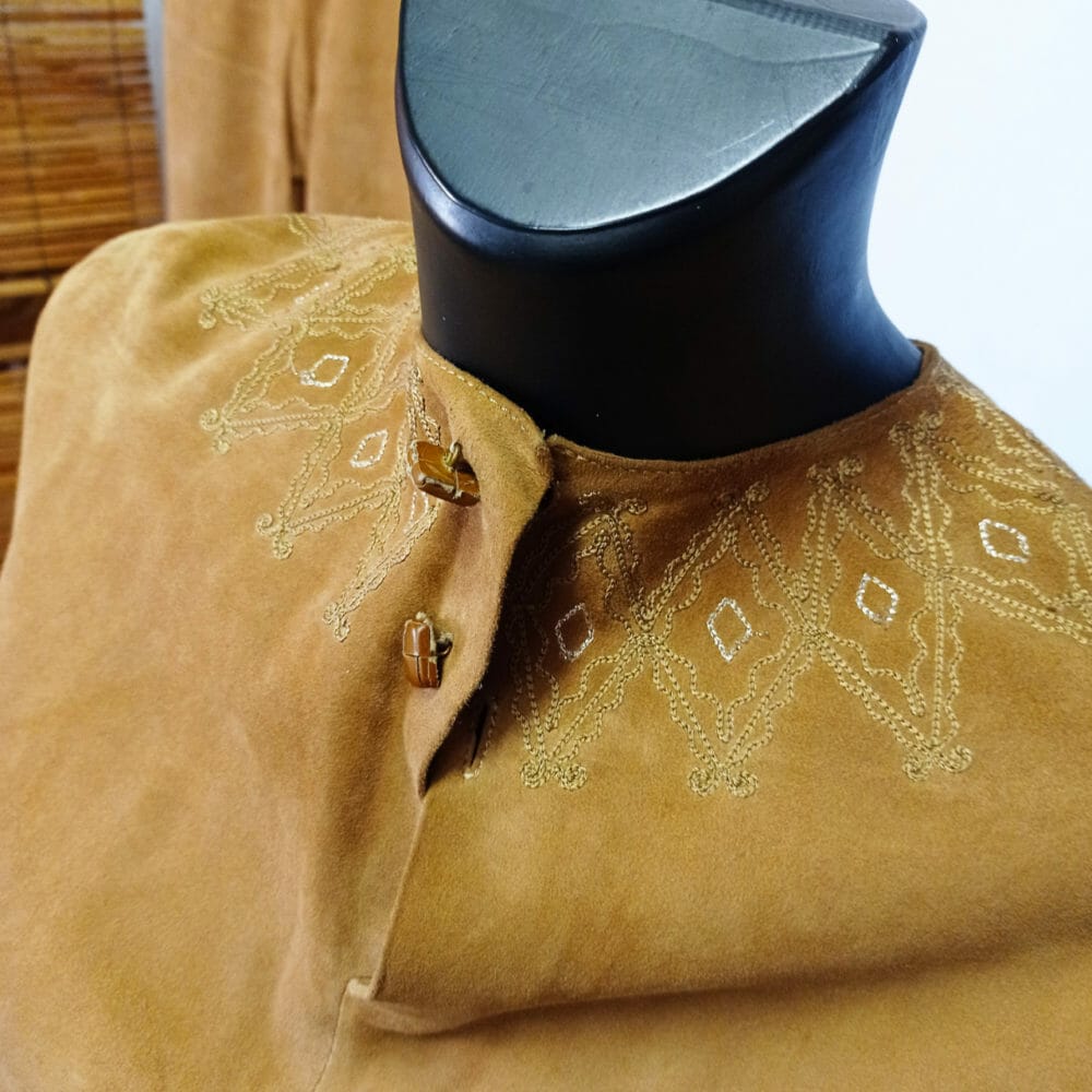 Completo casacca e pantalone scamosciato vintage - immagine 9