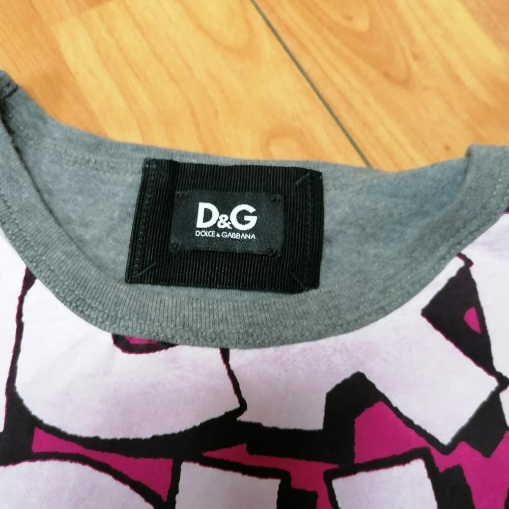 D&G maglietta originale in cotone 71% e seta 29% - immagine 4