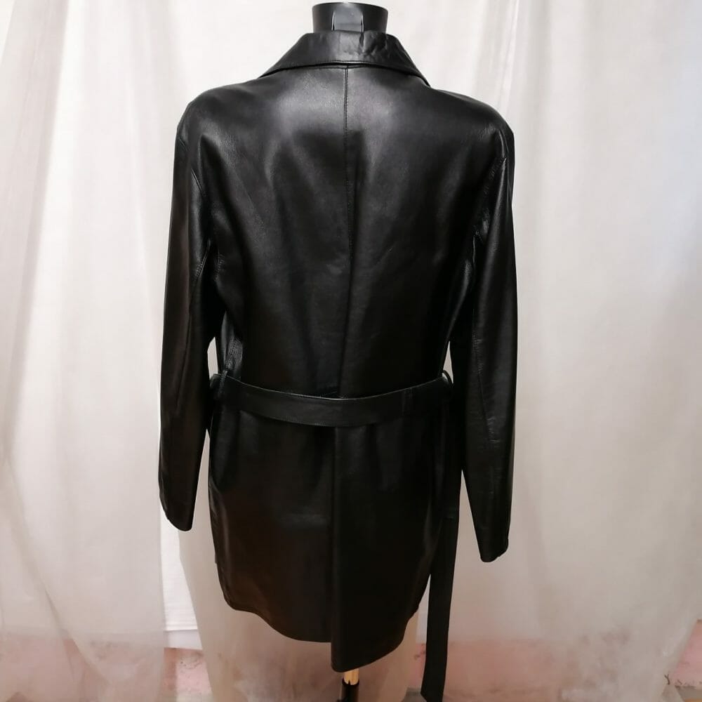 Favolosa giacca di vera pelle nera - immagine 3