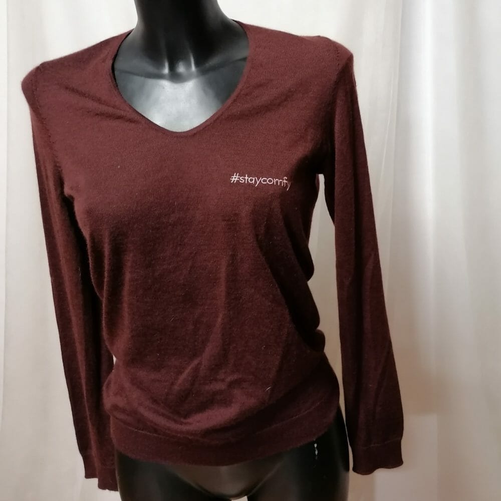 Maglia a maniche lunghe in cachemire