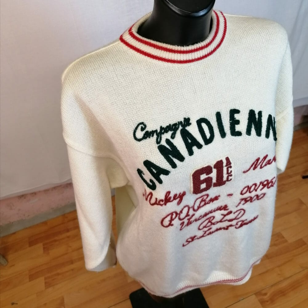 Maglione vintage Compagnie Canadienne - immagine 2