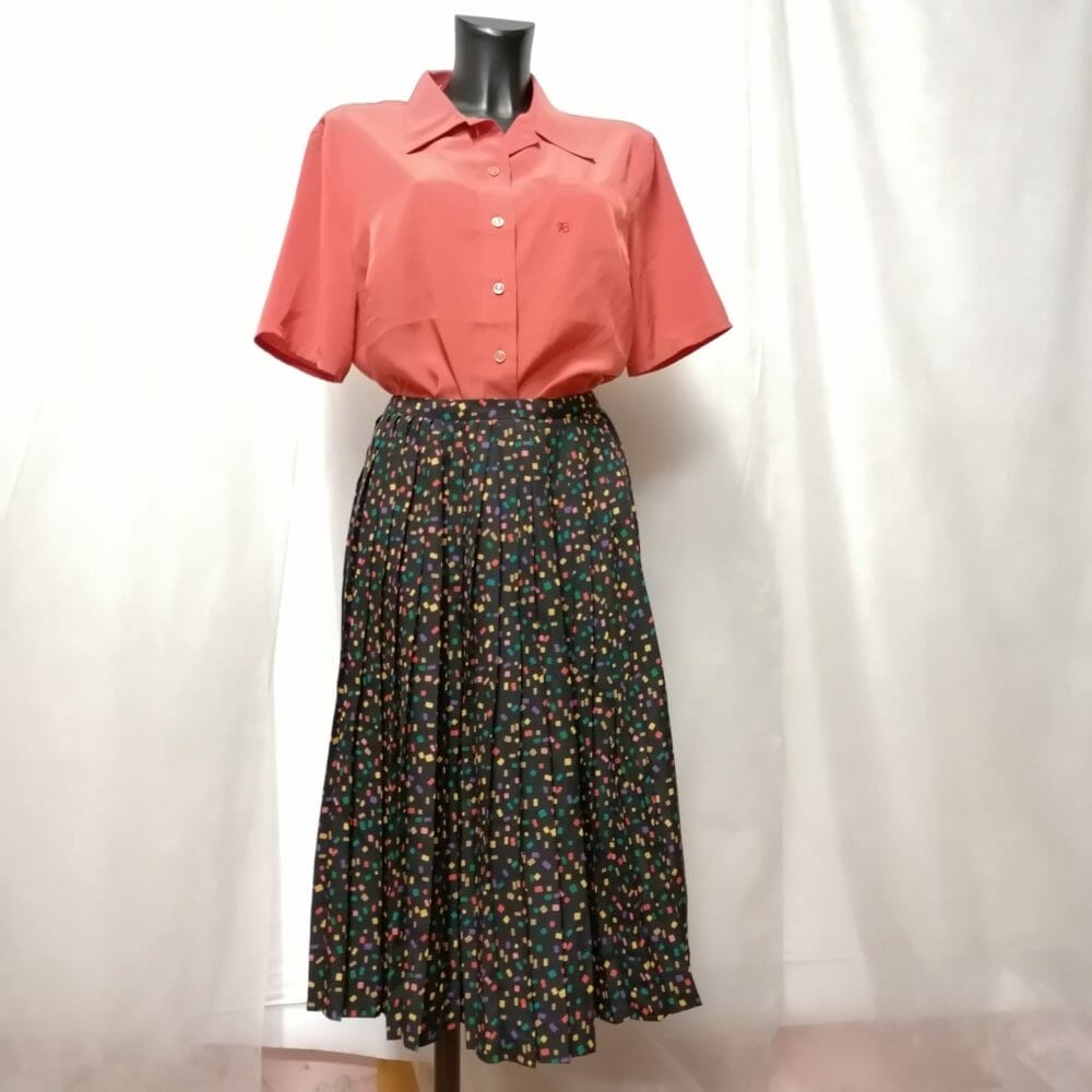 gonna lunga a pieghe estiva