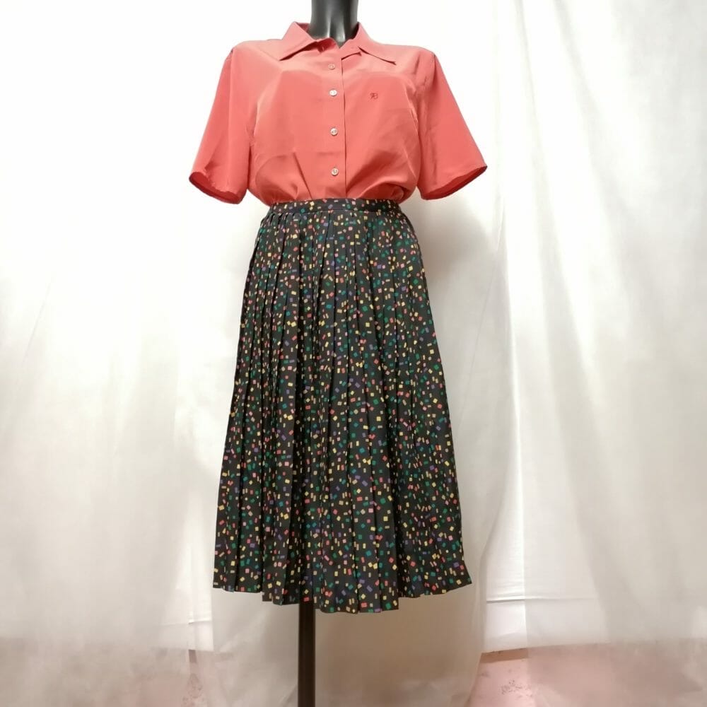 gonna lunga a pieghe estiva