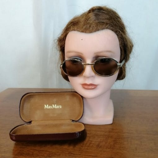 occhiali da sole vintage max mara con custodia