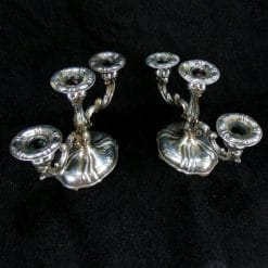 vista 3 bracci candelabri antichi argento