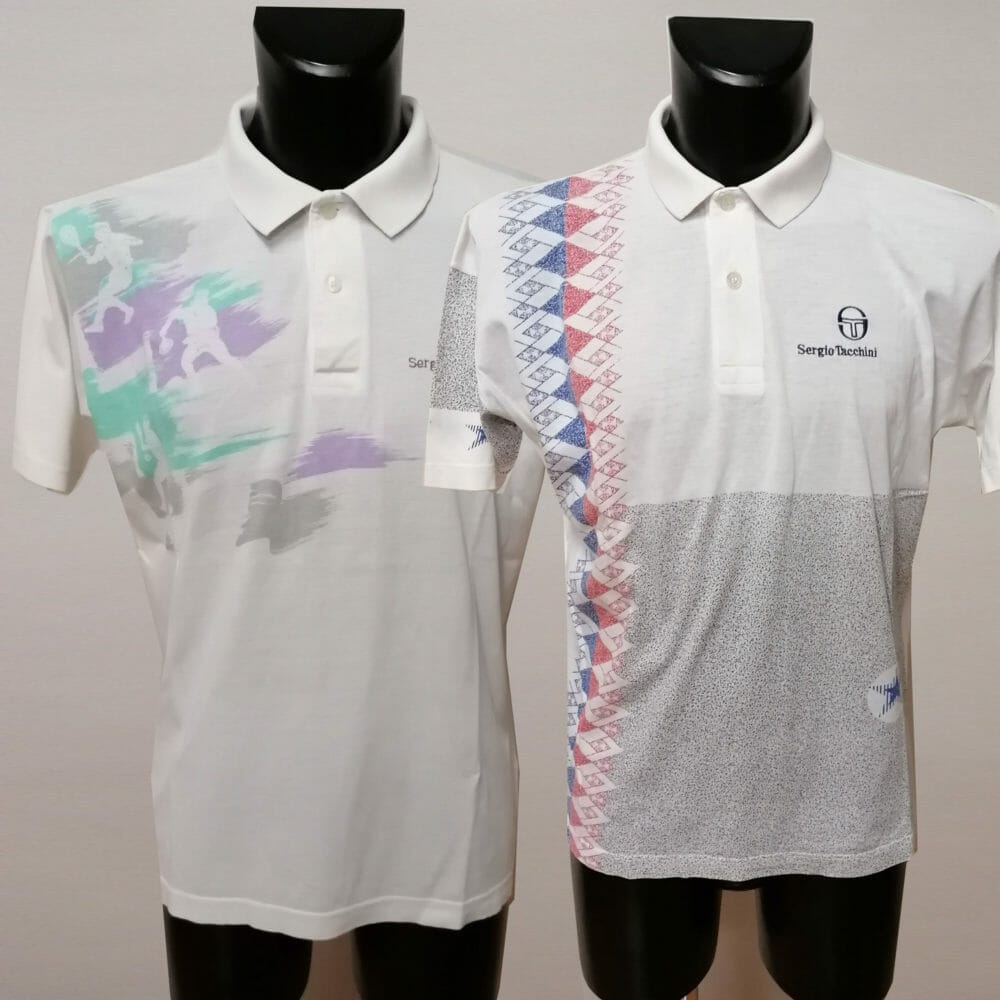 lotto due polo sergio tacchini da tennis vintage