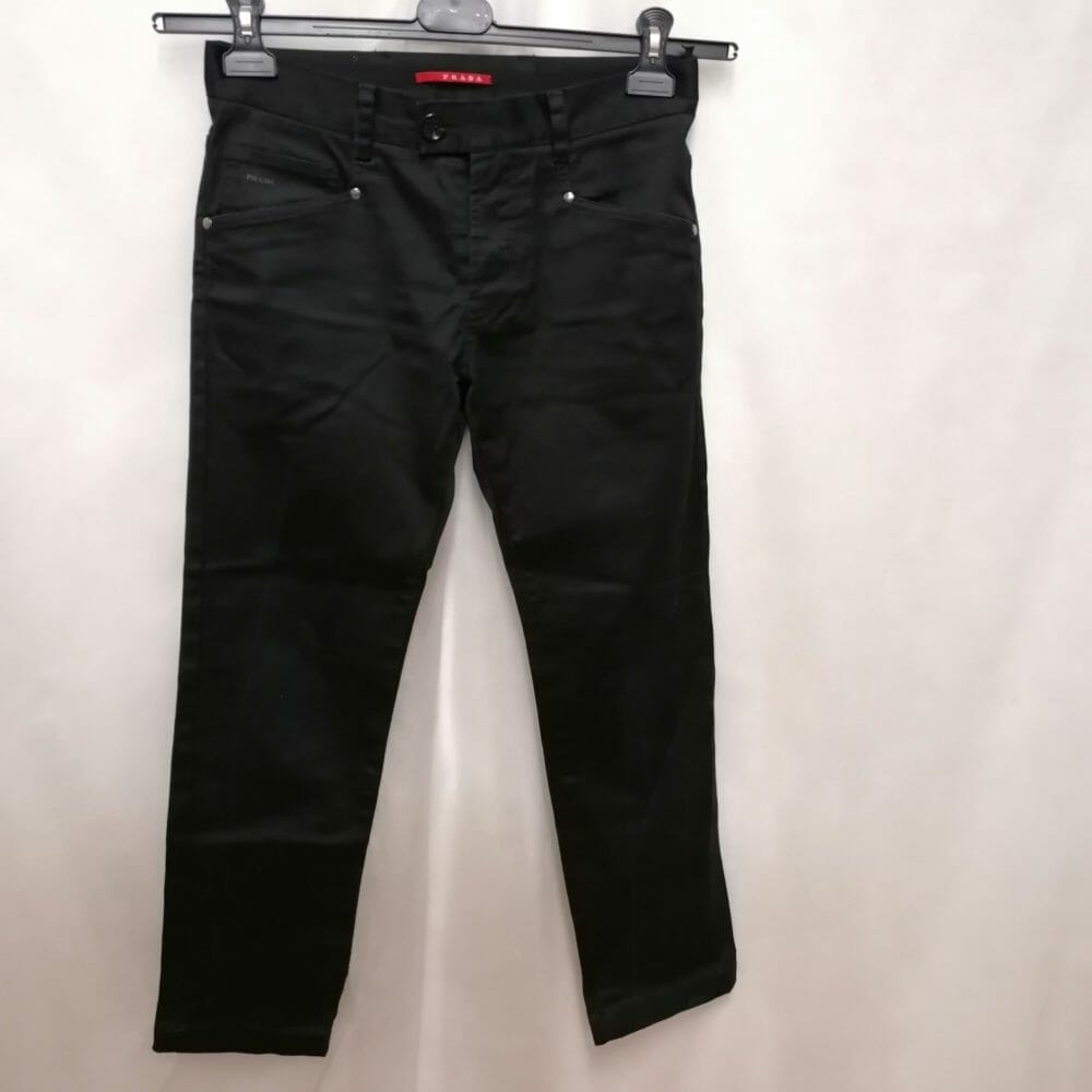 Pantaloni Jeans Prada donna, neri - immagine 9