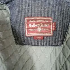 marlboro classic giubbotto di jeans imbottito