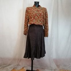 camicia da donna vintage floreale viscosa