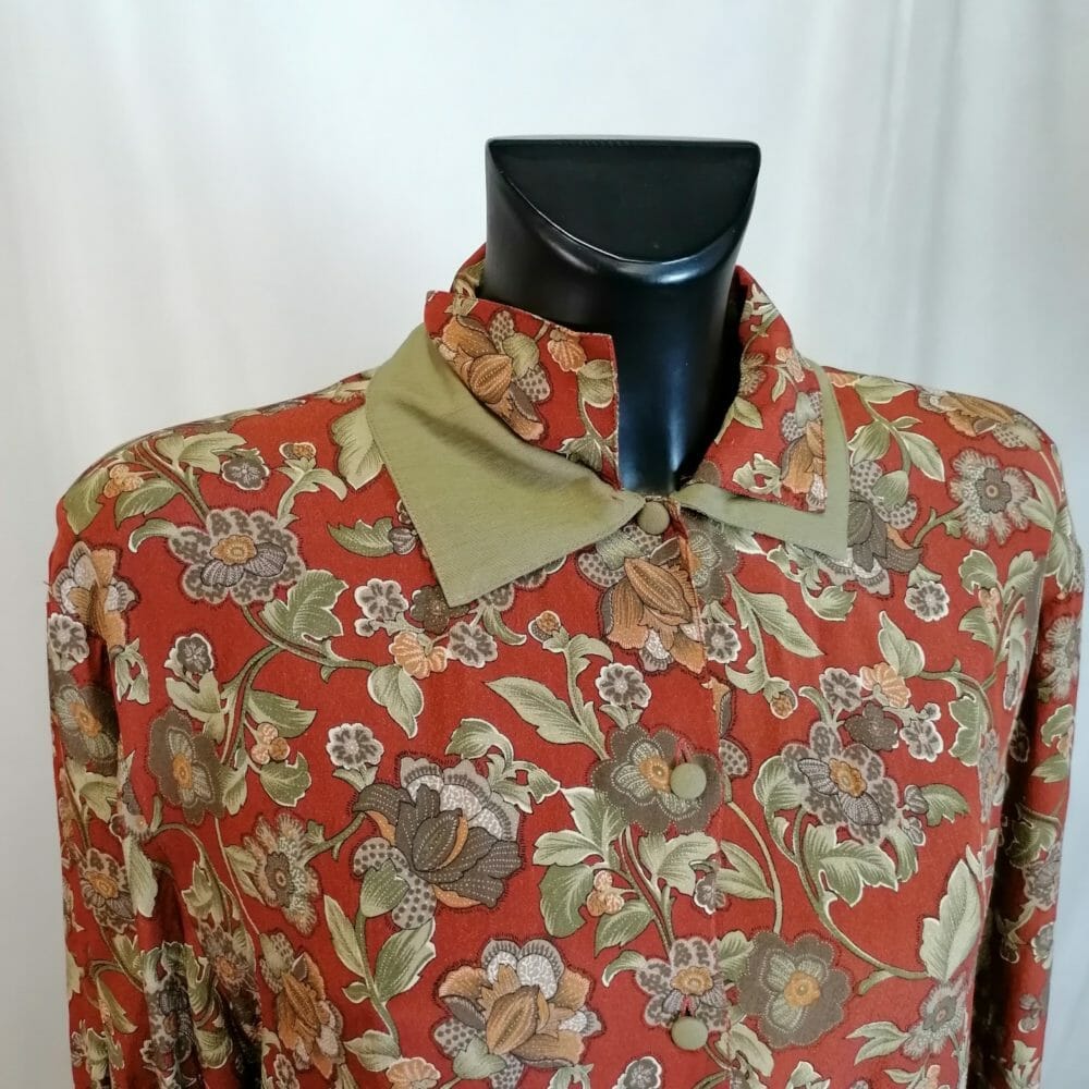 Camicia da donna vintage in viscosa - immagine 3
