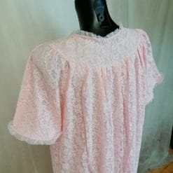 camicia da notte e vestaglia vintage pizzo rosa