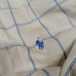 camicia ralph lauren vintage a quadri bianca e azzurra