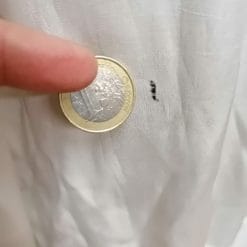 camicia da notte vintage in seta bianca