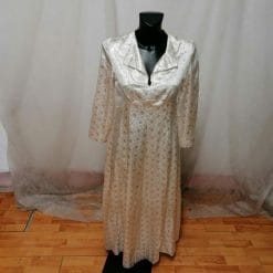 vestito da sposa o cerimonia bianco e argento
