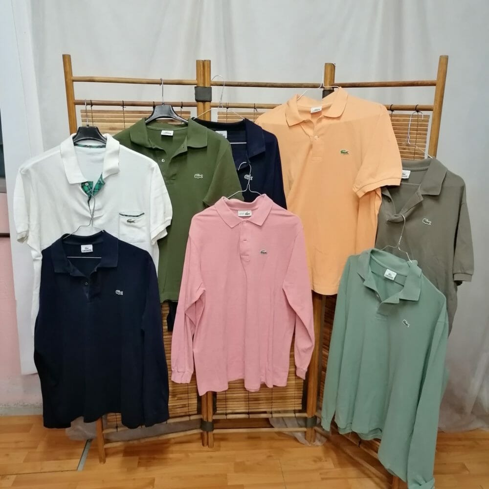 lotto di otto magliette polo Lacoste