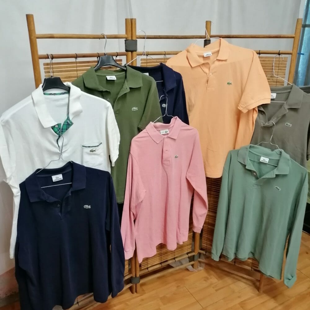 lotto di otto magliette polo Lacoste