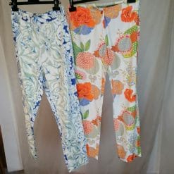 lotto pantaloni estivi in cotone colorati preloved
