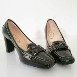 tod's scarpe vernice con tacco