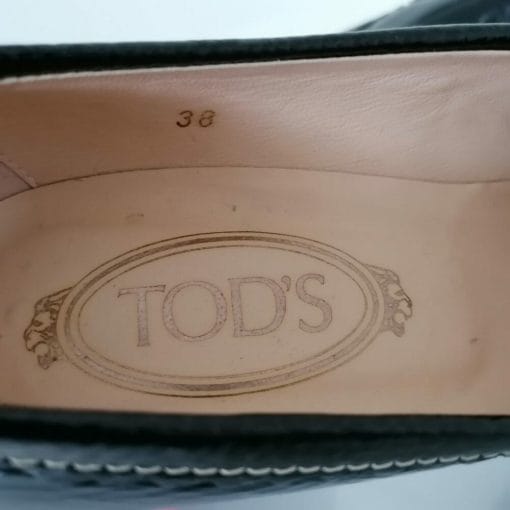 tod's scarpe vernice con tacco