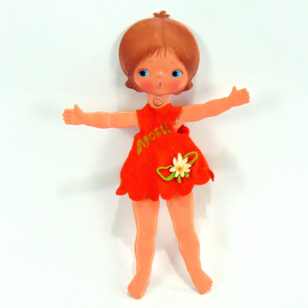 Bambola pieghevole vintage "Metti" Sebino