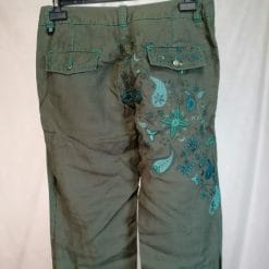 Calvin Klein pantaloni di lino ricamati