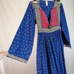 vestito artigianale hippy in cotone