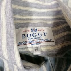 boggi camicia di lino a righe