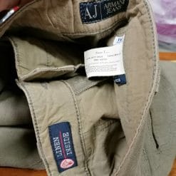 armani jeans pantaloni uomo in lino