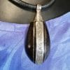 collana tuareg con ciondolo in legno e argento