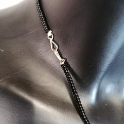 collana croce tuareg con ciondolo d'argento