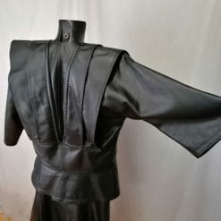 completo di pelle nera anni 80 da donna