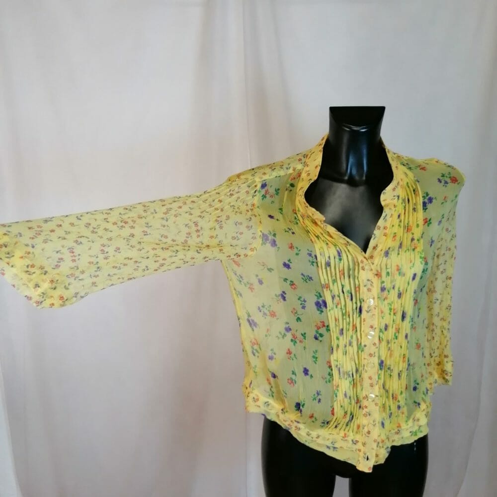 Max & Co camicetta gialla a fiori - immagine 4