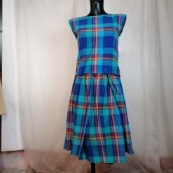 completo sartoriale gonna pantalone tartan