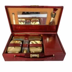 cofanetto da toilette vintage in pelle
