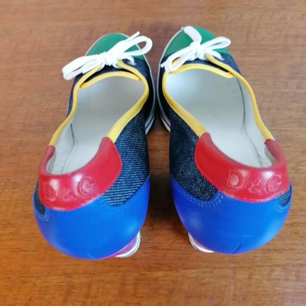 D&G scarpe décolleté denim tacco 11 - immagine 9