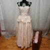 abito da sposa vintage di seta rosa anni 80